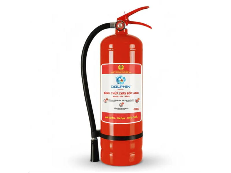 Bình chữa cháy bột ABC 4kg Dolphin DPA-ABC4
