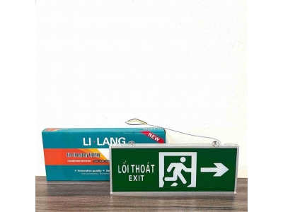 Đèn Exit 2 mặt chỉ hướng có kiểm định