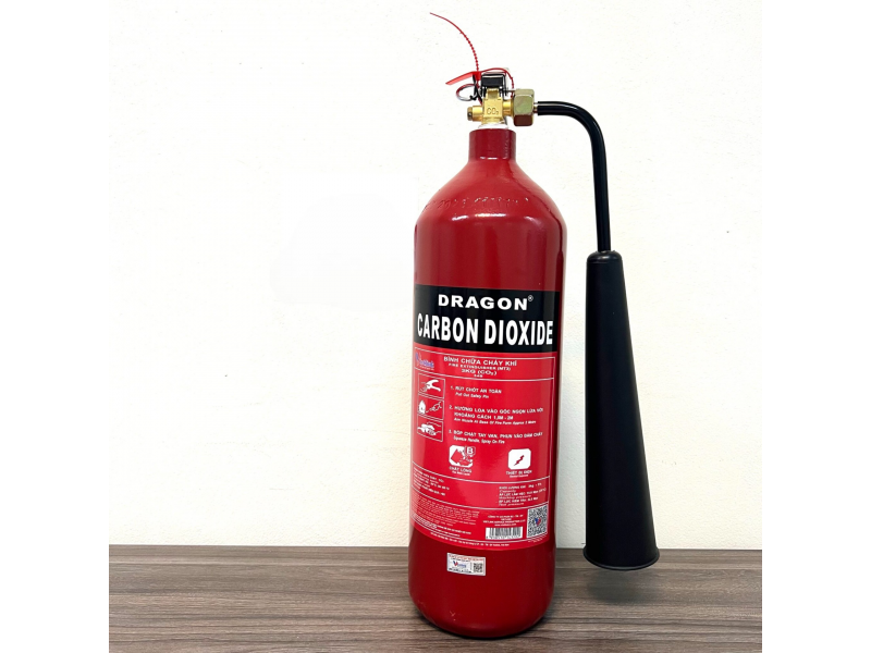 Bình chữa cháy Dragon CO2 3KG + Có tem kiểm định